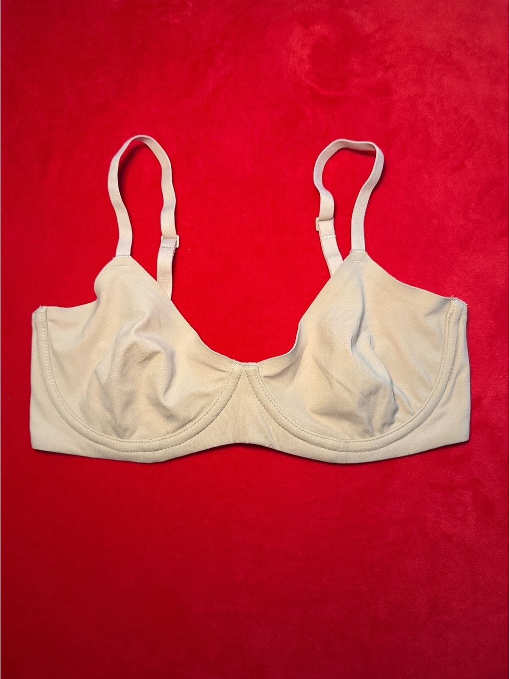 NWOT Skims Fits Everybody Unlined Demi Bra Color Clay Size 40C